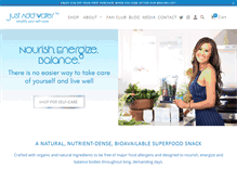 Tablet Screenshot of justaddwaterinc.com